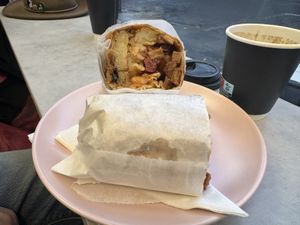 Breakfast wrap  at It's a Trap in Dublin