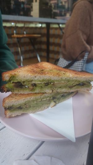 Mushroom toast 🍄 at It's a Trap in Dublin