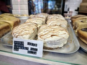 Cashew cream cheese cinnamon rolls  at It's a Trap in Dublin