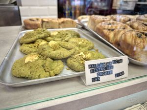 Matcha pistachio cookies  at It's a Trap in Dublin