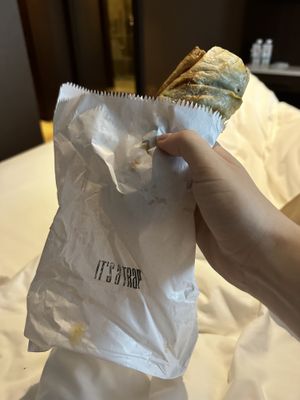 Wrap scrambled tofu  at It's a Trap in Dublin