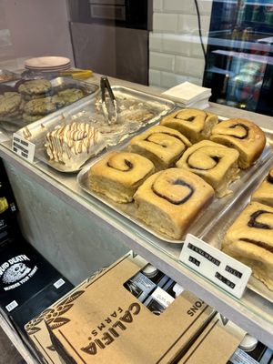 Cream cheese and normal cinnamon rolls  at It's a Trap in Dublin