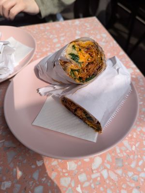 Korean BBQ wrap at It's a Trap in Dublin