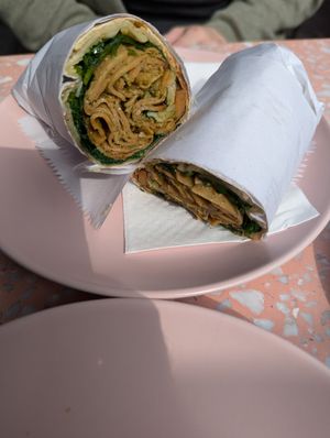 Pesto wrap at It's a Trap in Dublin