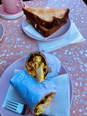 Tofu scramble wrap  at It's a Trap in Dublin