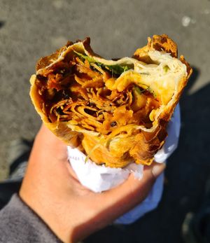 Korean BBQ wrap at It's a Trap in Dublin