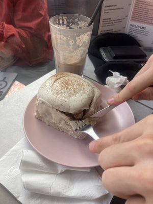 Cream ‘cheese’ cinnamon roll   at It's a Trap in Dublin