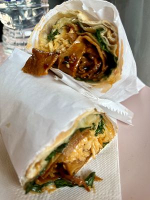 Korean bbq wrap  at It's a Trap in Dublin