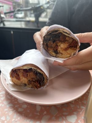 All day breakfast wrap  at It's a Trap in Dublin