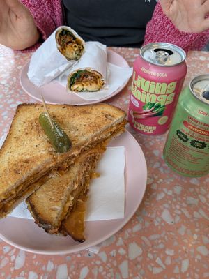 Korean wrap and Reuben toastie at It's a Trap in Dublin