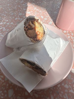 Breakfast wrap  at It's a Trap in Dublin