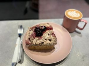 Cherry Bailey's cinnamon roll at It's a Trap in Dublin