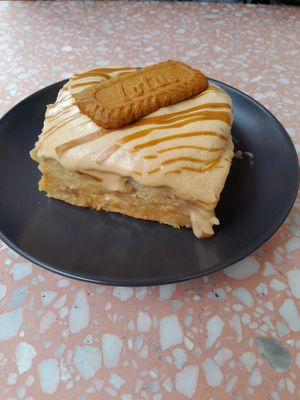 Lotus biscoff cinnamon bun at It's a Trap in Dublin