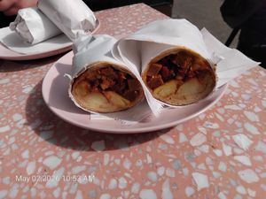 Breakfast wrap  at It's a Trap in Dublin