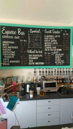 Menu at Selby's Bunker in Dartmouth