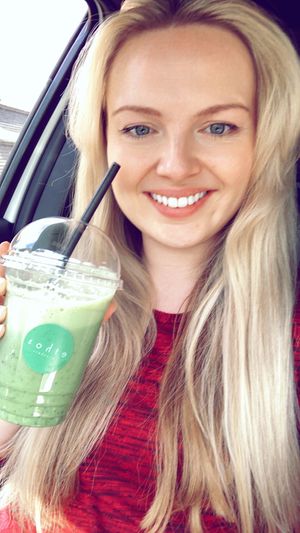 Amazing new smoothie at Ethos💞 Ninja Turtle 🐢🎉 kale, spinach, banana, lime, spirulina and hemp seed 👏👏 at Ethos Brothers in Brentwood