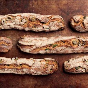 Sicilian Olive Sourdough Stick at Ethos Brothers in Brentwood