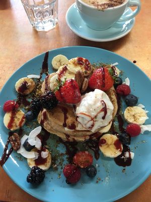 Pancakes 🥰 at Ethos Brothers in Brentwood