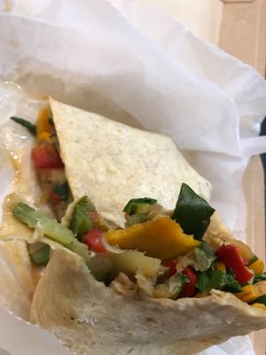 Grilled Veggie Wrap at Stuey's Juice Bar & Bistro in Wildwood
