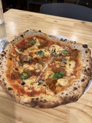 Pizza of the month, delicious!!   at Pizza Youth in Sao Paulo