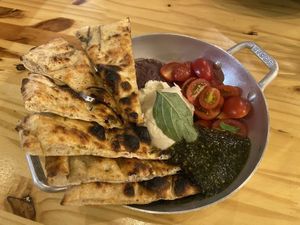 Burrata  at Pizza Youth in Sao Paulo