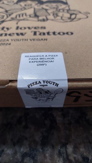 Pizza box at Pizza Youth in Sao Paulo