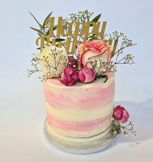 Vanilla Birthday Cake at The Naked Vegan in Cardiff