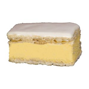 Our Famous Custard Slices at The Naked Vegan in Cardiff