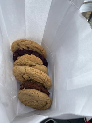 6 cookies for £6 - so so so worth it  at The Naked Vegan in Cardiff