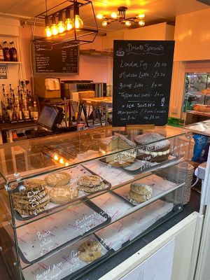 Selection of cakes & cookies at The Naked Vegan in Cardiff