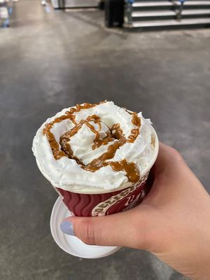 Biscoff latte at The Naked Vegan in Cardiff
