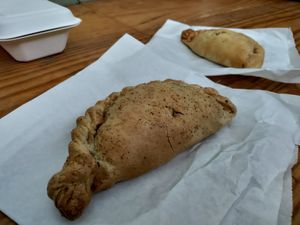 Pasties at The Naked Vegan in Cardiff
