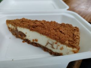 Biscoff cheese cake! at The Naked Vegan in Cardiff