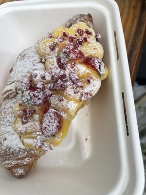 Custard pastry  at The Naked Vegan in Cardiff