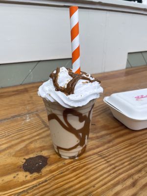 Biscoff milkshake   at The Naked Vegan in Cardiff