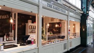 Out at The Naked Vegan in Cardiff