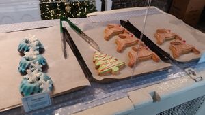 Christmas cookies  at The Naked Vegan in Cardiff