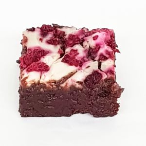 

Our Chocolate Raspberry & Cream Cheese Brownie, filled with dairy-free chocolate and fresh raspberries and topped with cream cheese.

The perfect pick me up any time of the d at The Naked Vegan in Cardiff