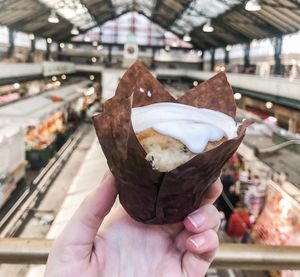 Lemon poppyseed muffin at The Naked Vegan in Cardiff