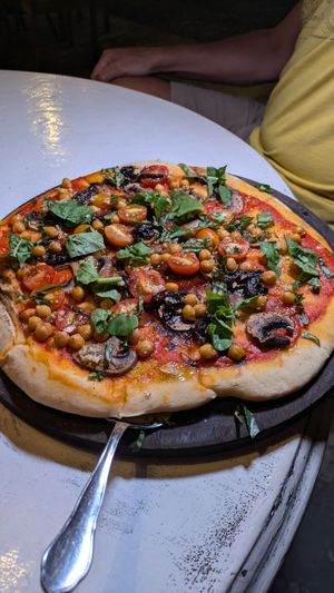 Yummy pizza. at Casa Rio in Cocles
