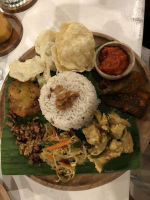 Nasi campur  at Ombak Zero Waste Cafe in Lembongan