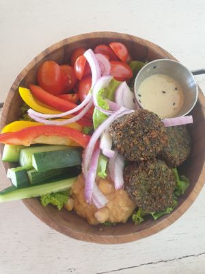 Falafel Temple at Ombak Zero Waste Cafe in Lembongan