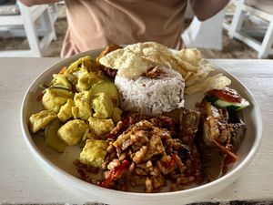 Nasi Campur  at Ombak Zero Waste Cafe in Lembongan