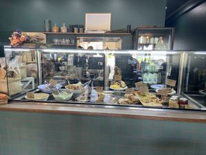 Salad/sandwich bar at Ours in Caloundra