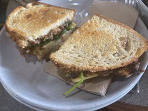 Mexi-bean sandwich  at Ours in Caloundra