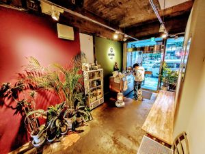 The Entrance at Optimus Cafe in Osaka