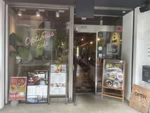 Storefront  at Optimus Cafe in Osaka