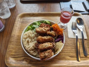 Fried Soy Plate at Optimus Cafe in Osaka