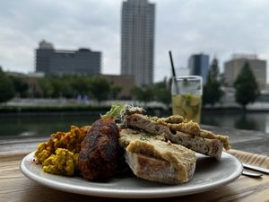 Nice day meal  at Optimus Cafe in Osaka