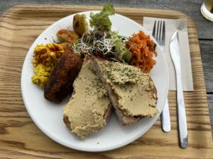 Nice day meal  at Optimus Cafe in Osaka